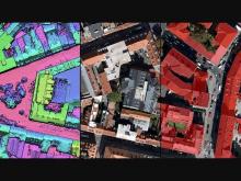 DSM, Ortho and Feature Extraction of Buildings from aerial imagery 