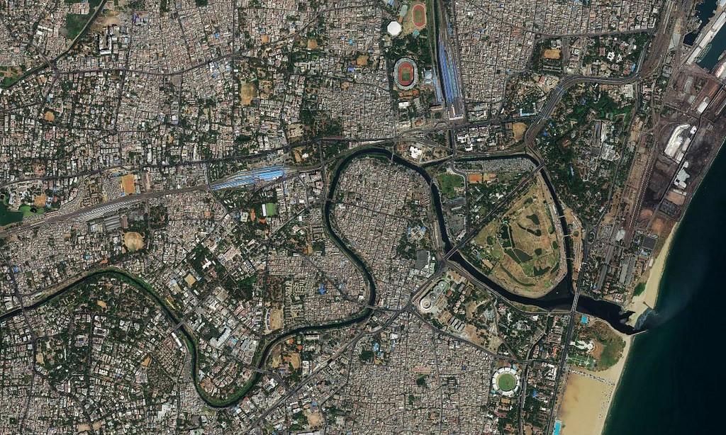 satellite imagery of urban planning